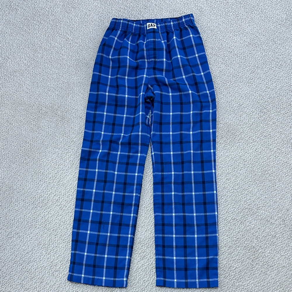 GAP Kids Blue Checkered Pajama Pants